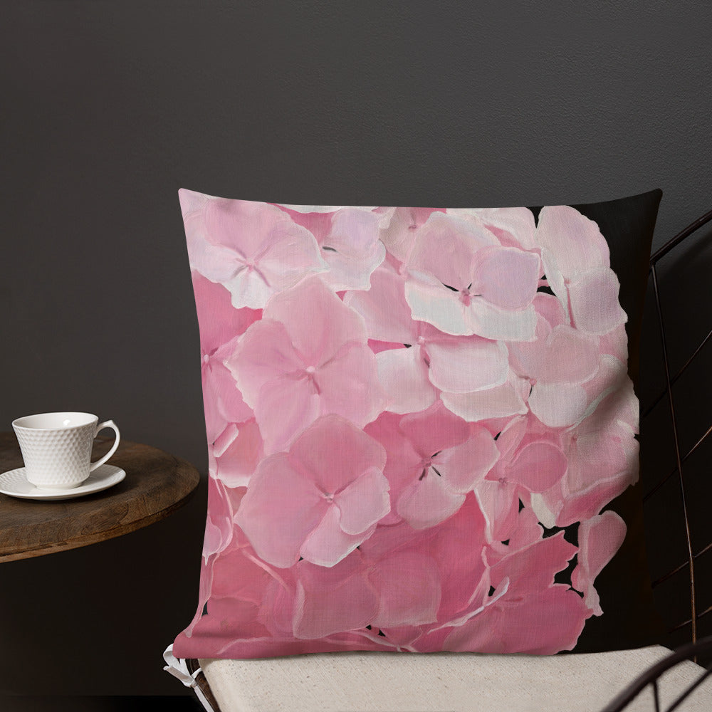 Carol’s Hydrangea Premium Pillow