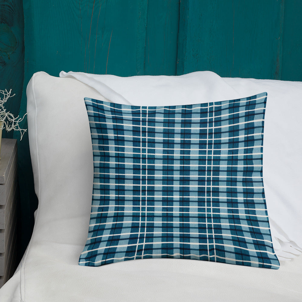 Scotsman’s Skyward Plaid Premium Pillow