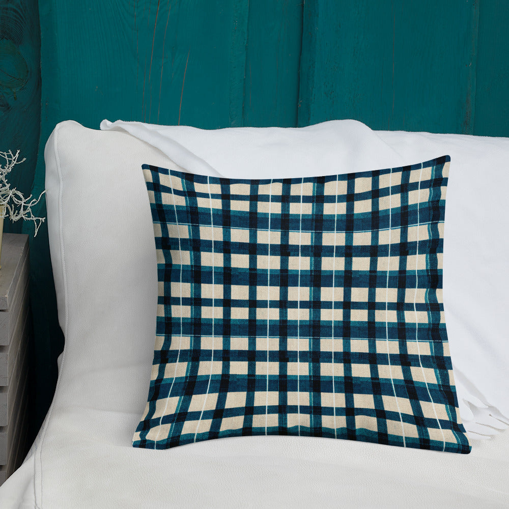 Frosty Glen Plaid Premium Pillow