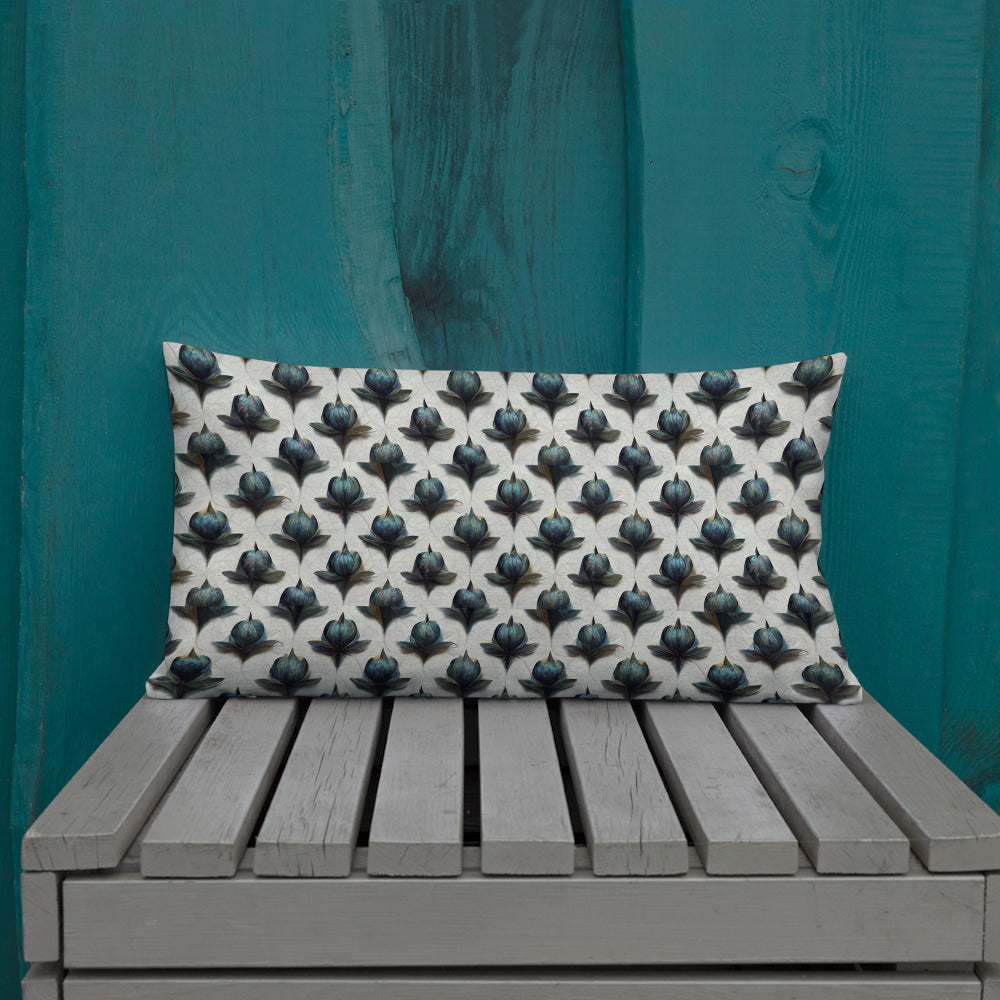 Serenity in Blue Premium Pillow