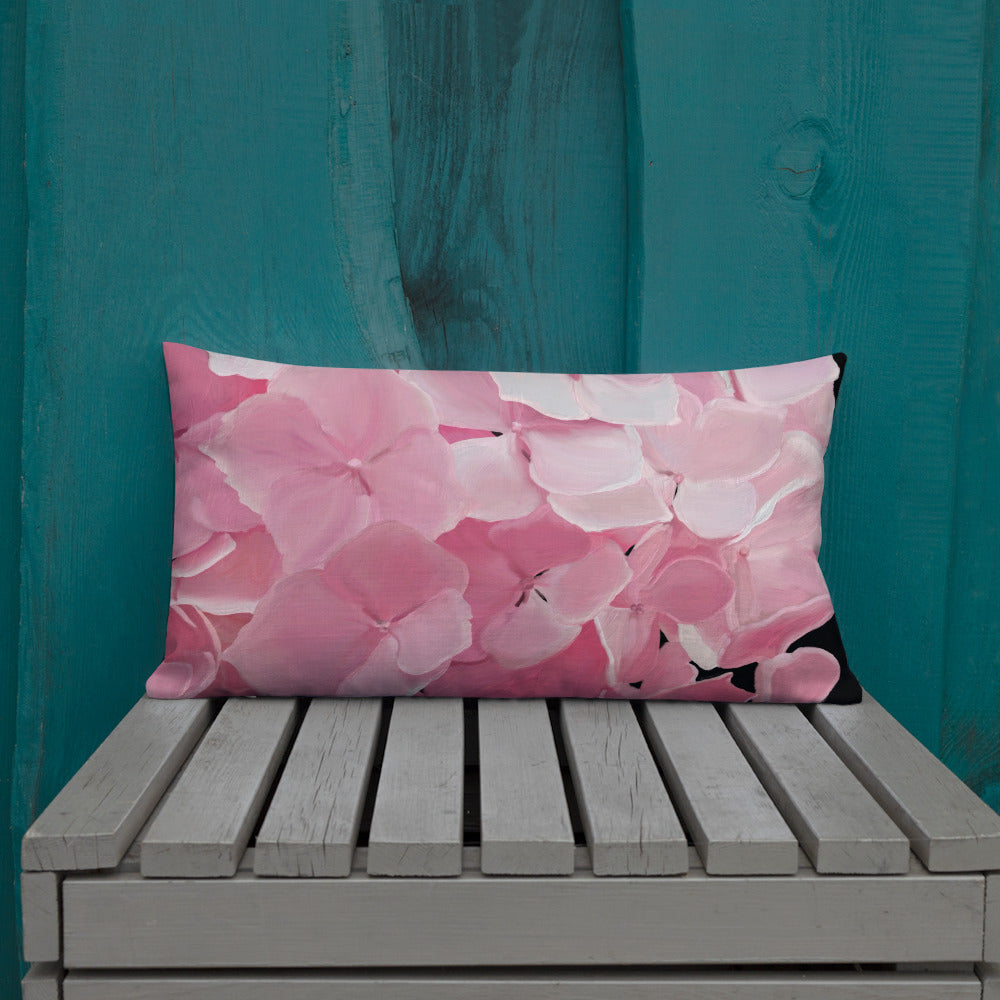 Carol’s Hydrangea Premium Pillow