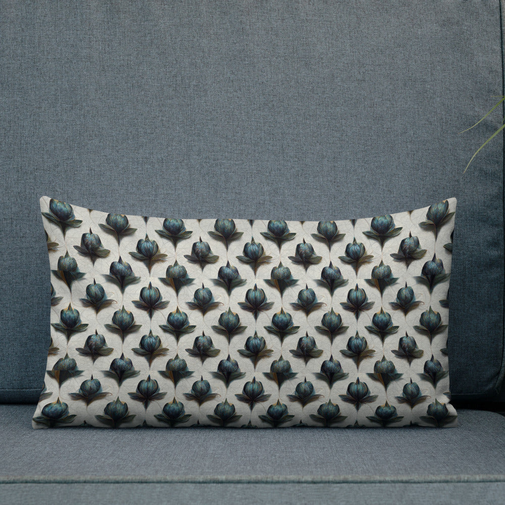 Serenity in Blue Premium Pillow