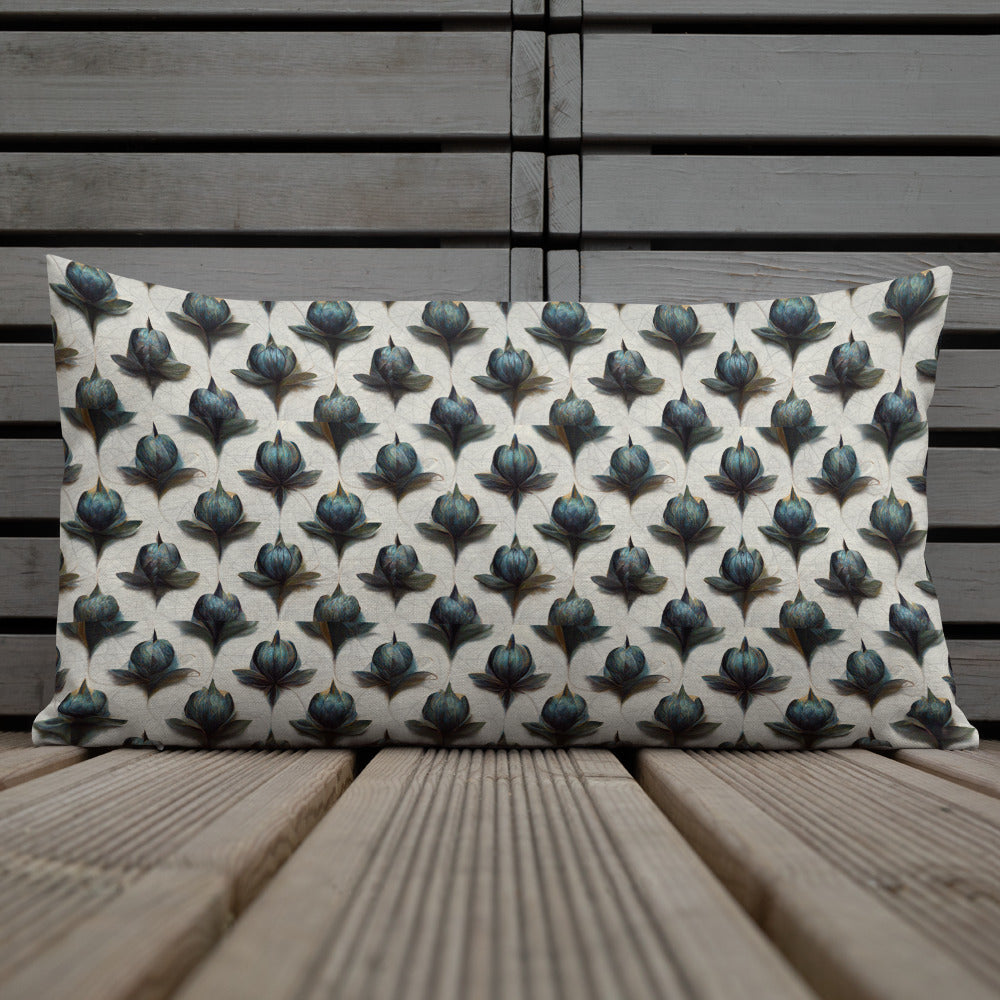 Serenity in Blue Premium Pillow