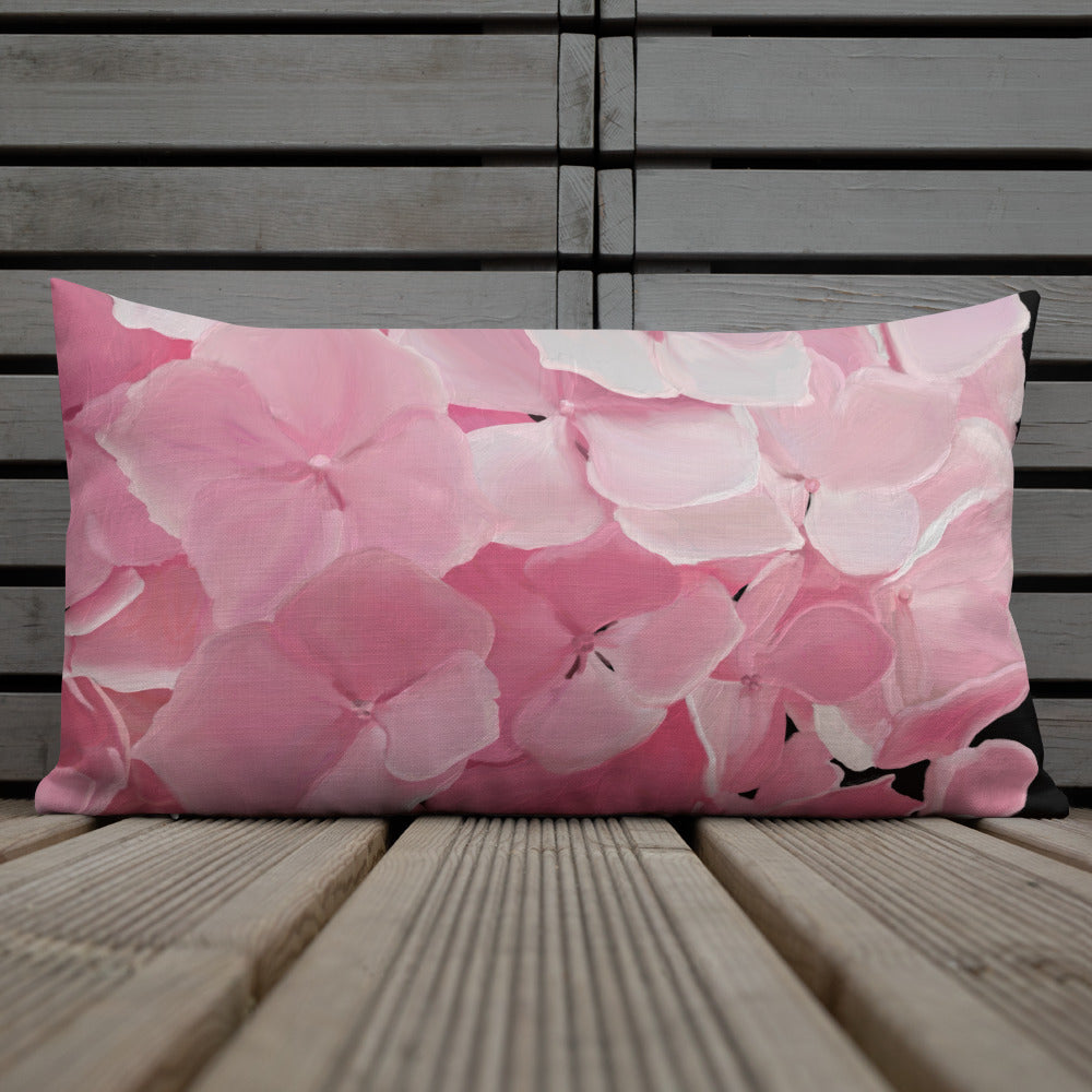 Carol’s Hydrangea Premium Pillow