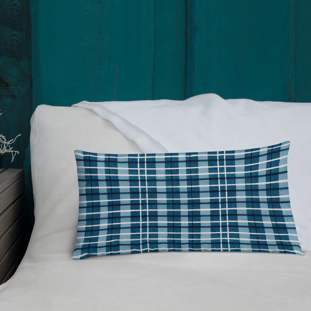 Scotsman’s Skyward Plaid Premium Pillow