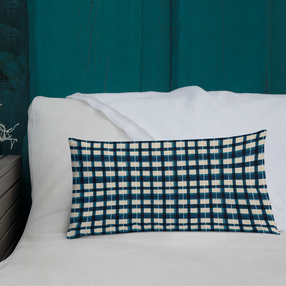 Frosty Glen Plaid Premium Pillow