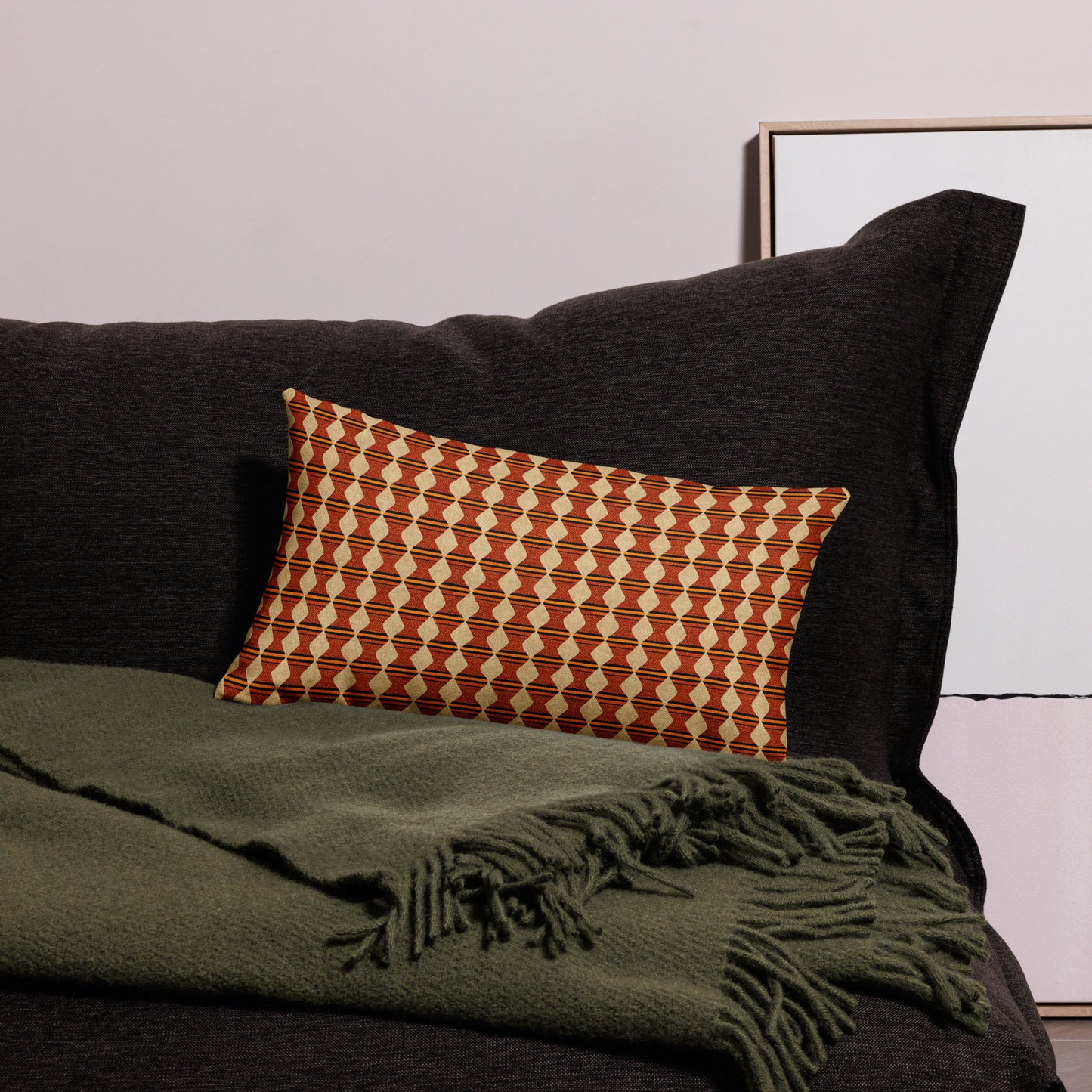 Tribal Tranquility In Neutral Premium Pillow