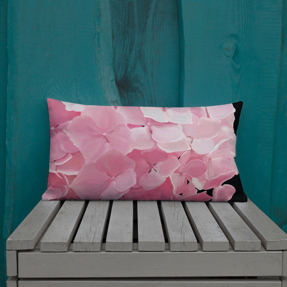 Carol’s Hydrangea Premium Pillow