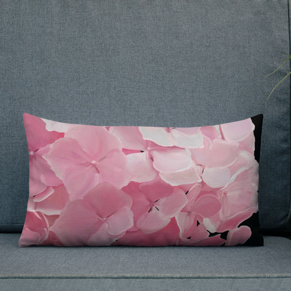 Carol’s Hydrangea Premium Pillow