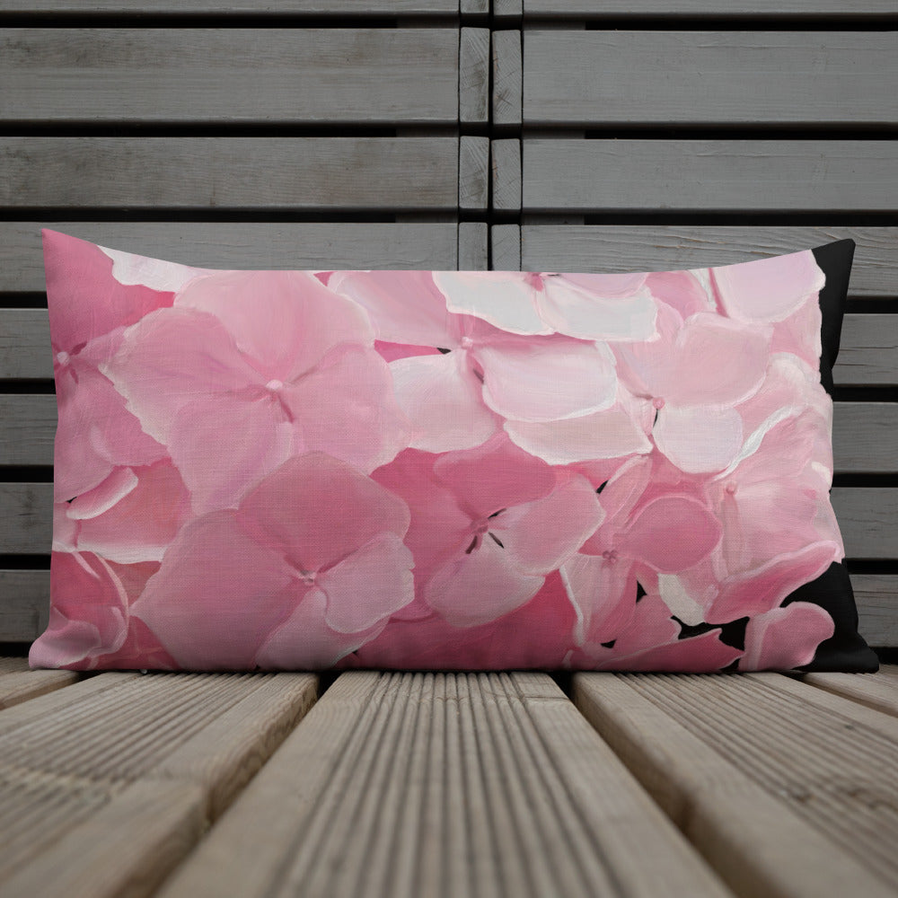 Carol’s Hydrangea Premium Pillow