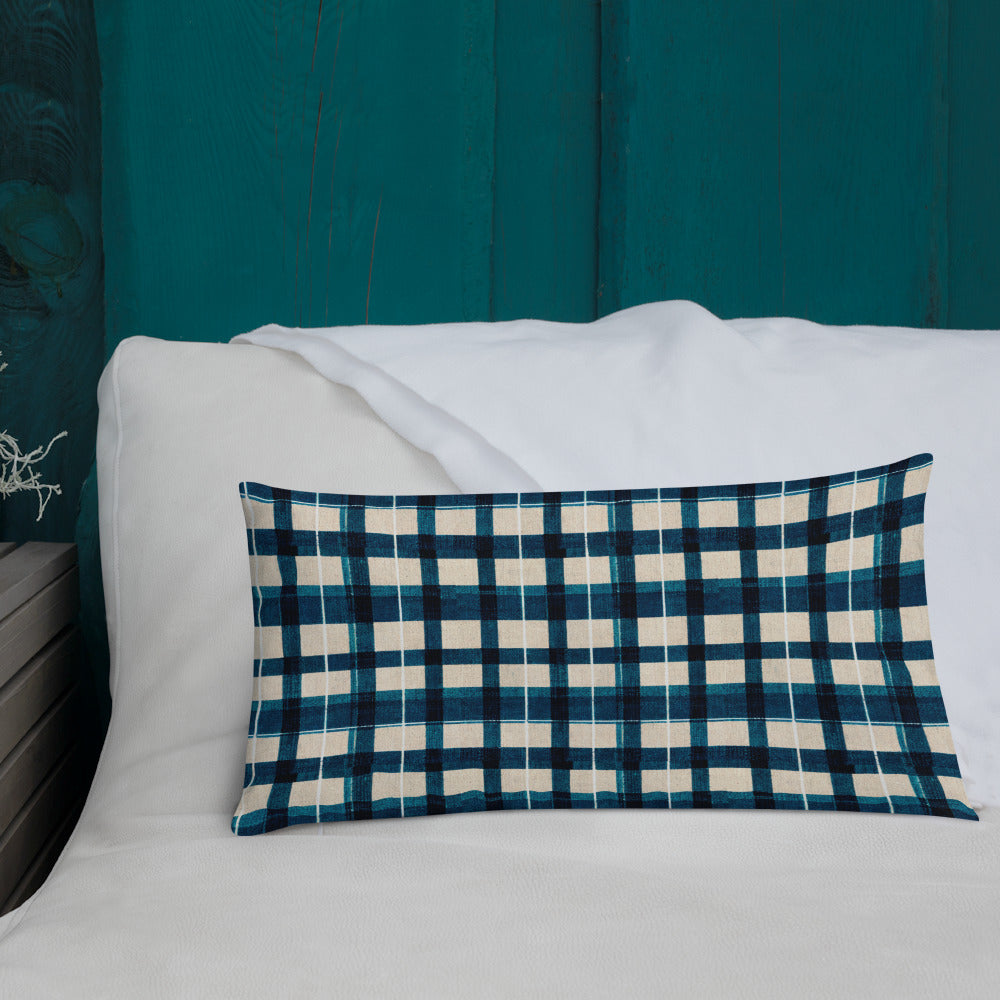 Frosty Glen Plaid Premium Pillow