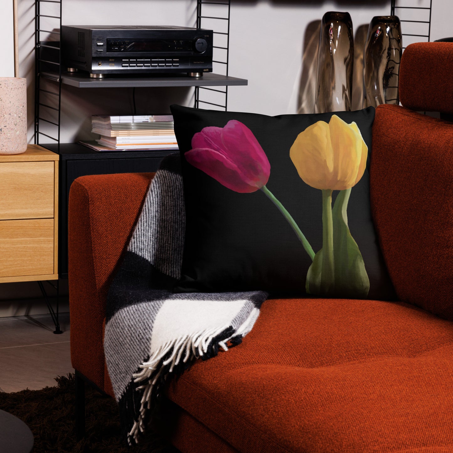 Jermita’s Tulips Premium Pillow