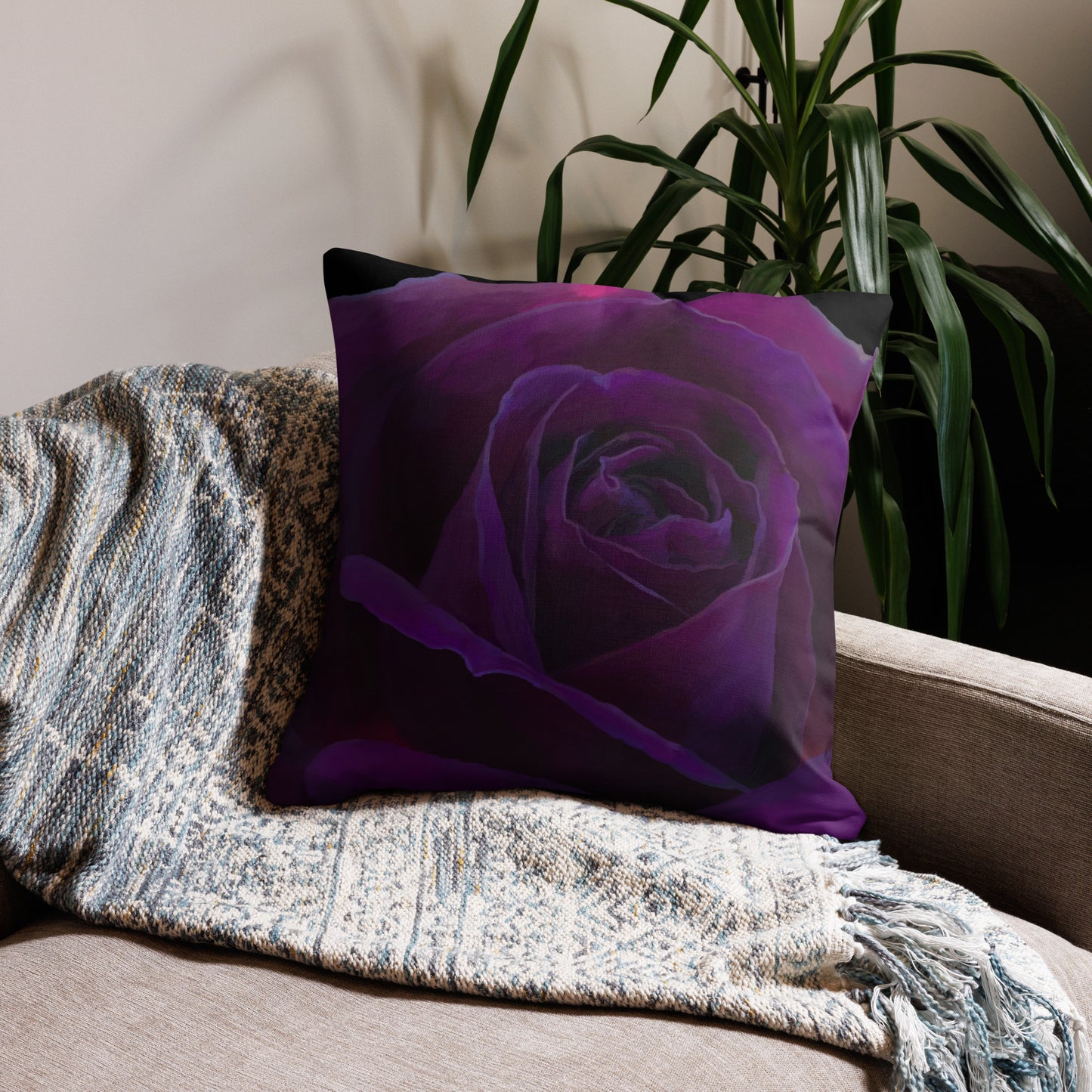 Joey’s Purple Rose Premium Pillow