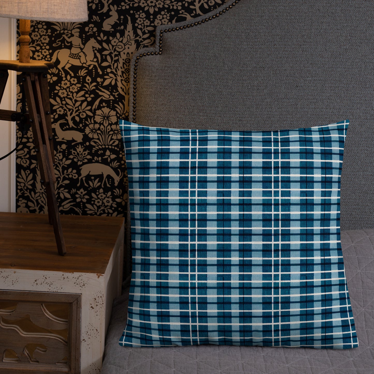 Scotsman’s Skyward Plaid Premium Pillow