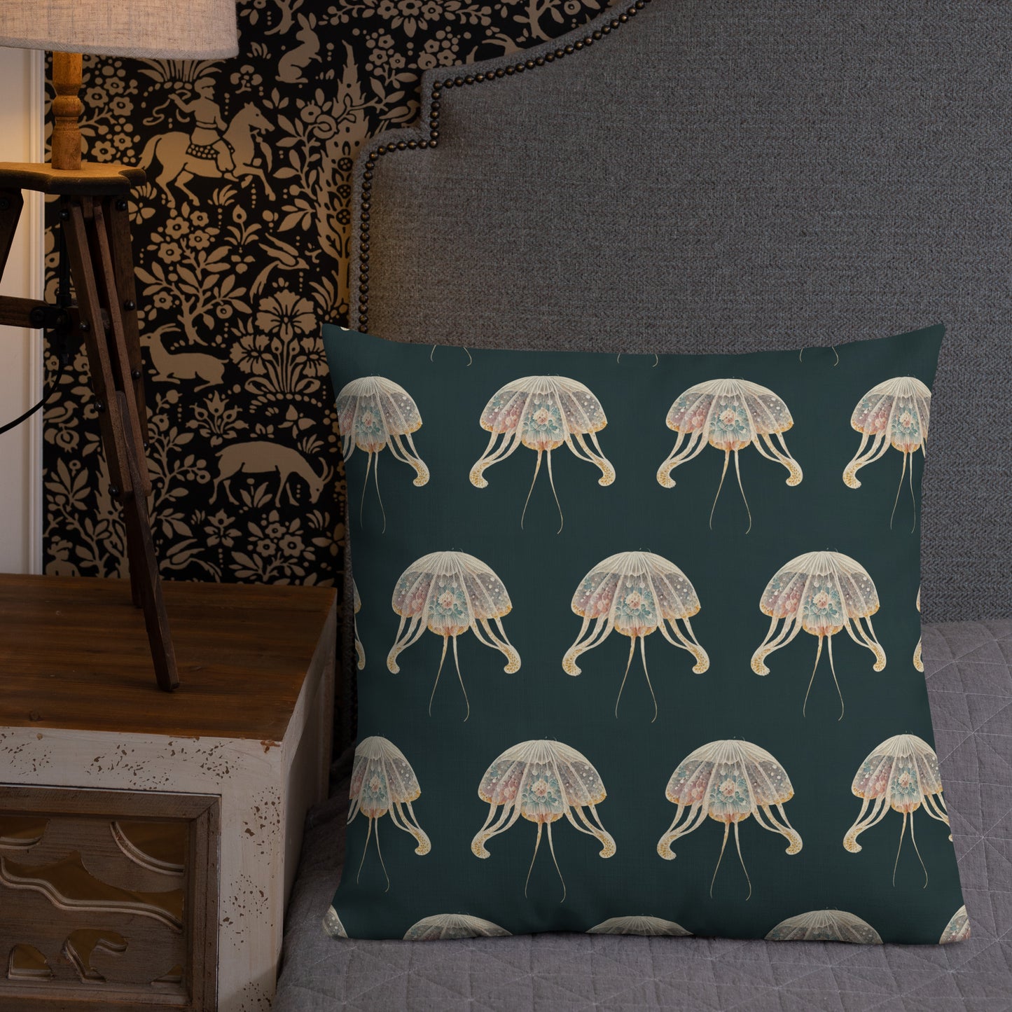 Oceanic Floral Premium Pillow