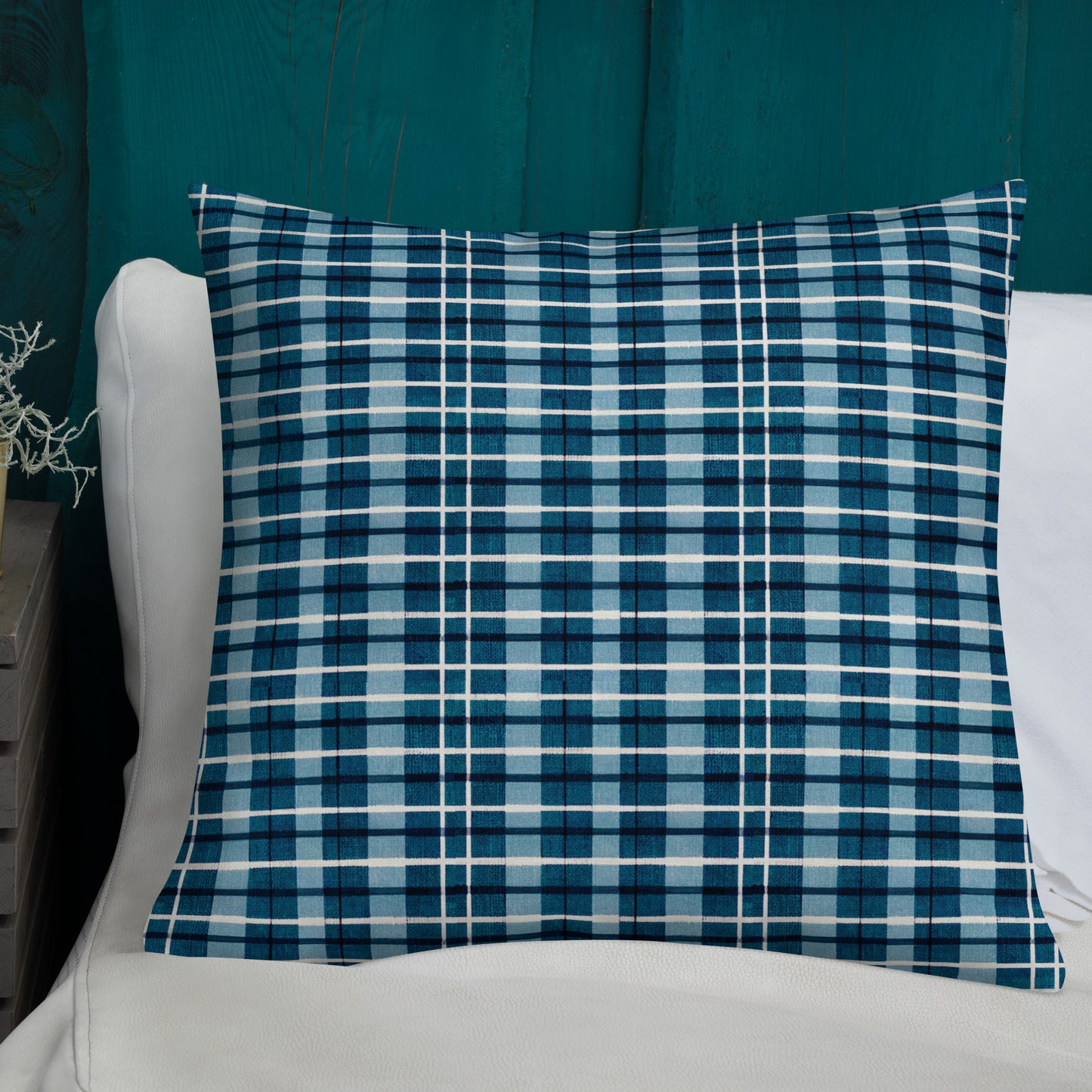 Scotsman’s Skyward Plaid Premium Pillow