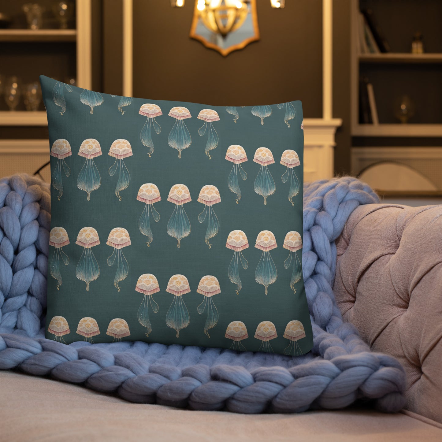 Ocean Ballet Premium Pillow