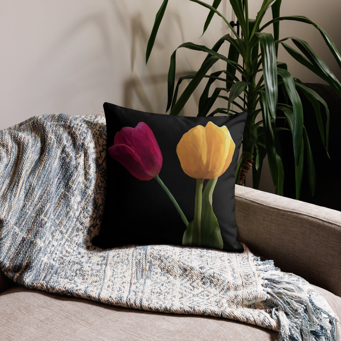 Jermita’s Tulips Premium Pillow Case