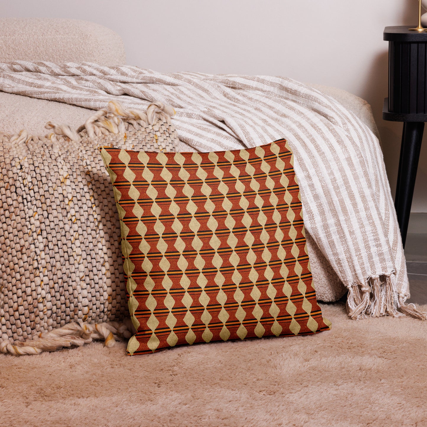 Tribal Tranquility In Neutral Premium Pillow Case