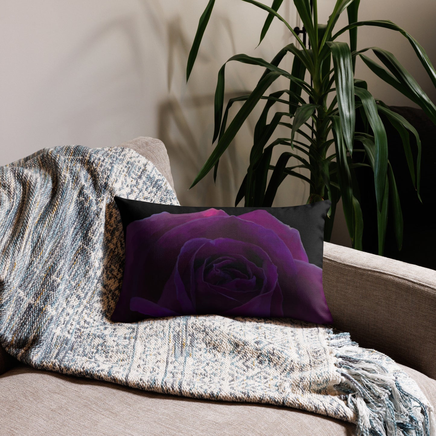 Joey’s Purple Rose Premium Pillow Case