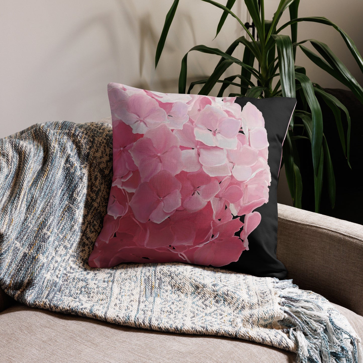 Carol’s Hydrangea Premium Pillow Case