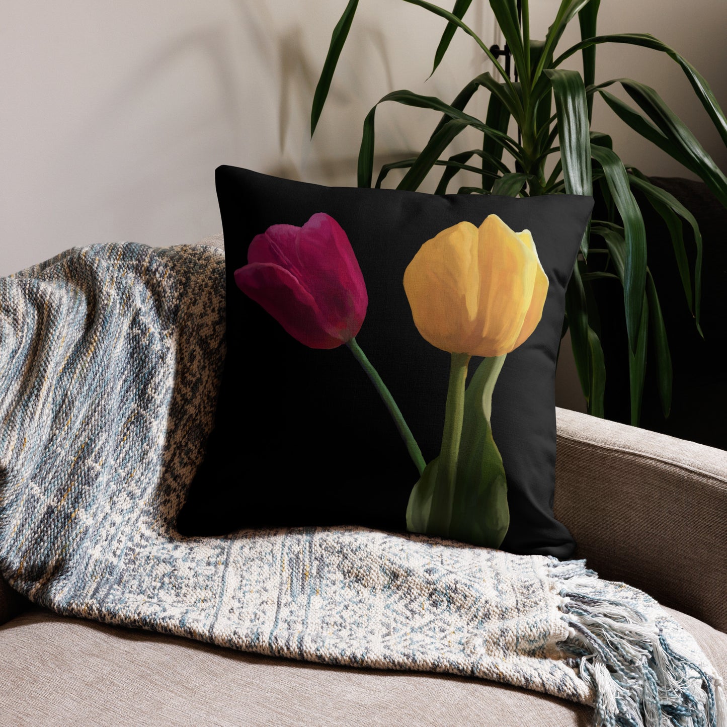 Jermita’s Tulips Premium Pillow Case