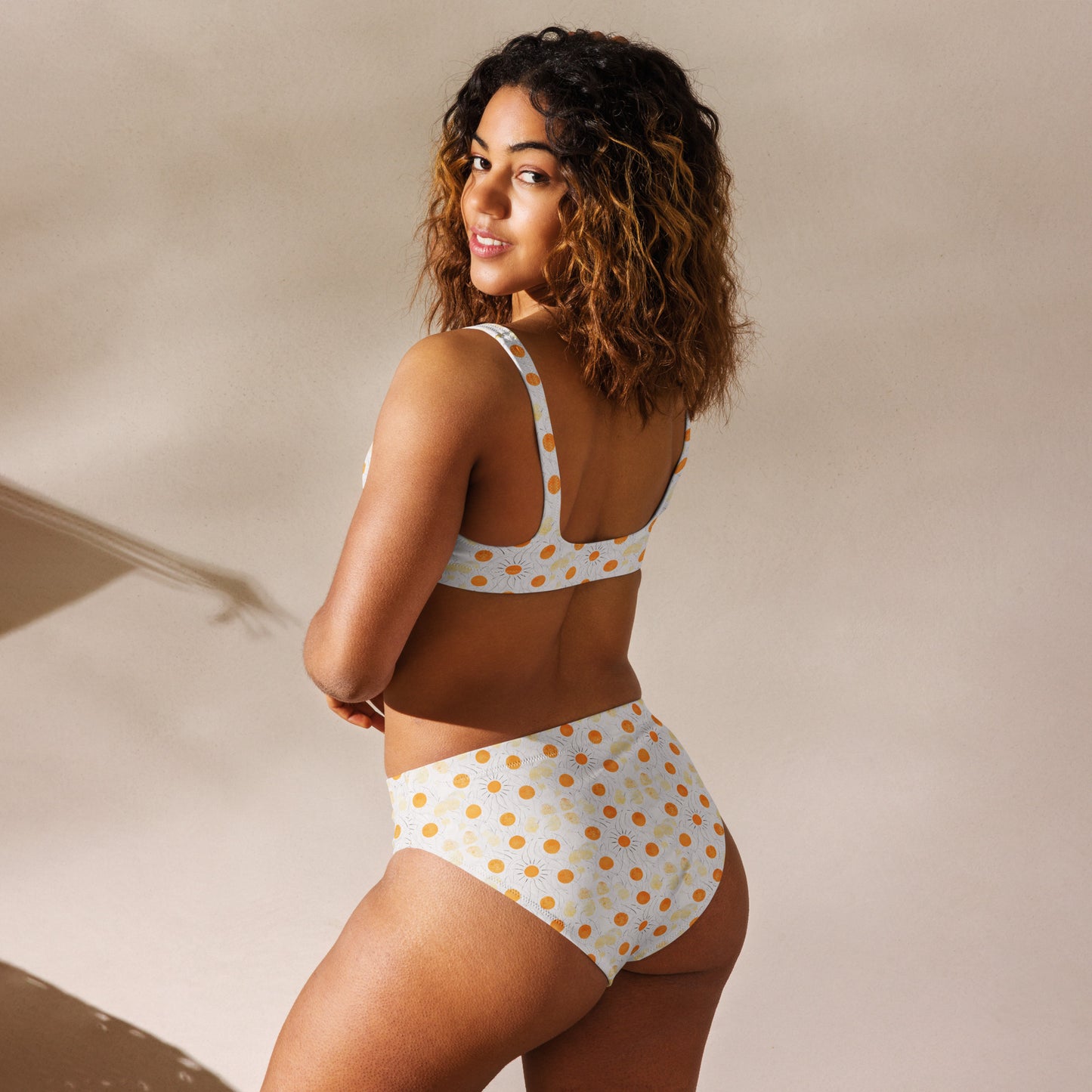 Fall Sun Recycled high-waisted bikini