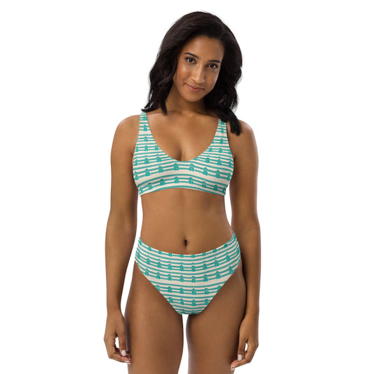 Beachfront Property Recycled high-waisted bikini