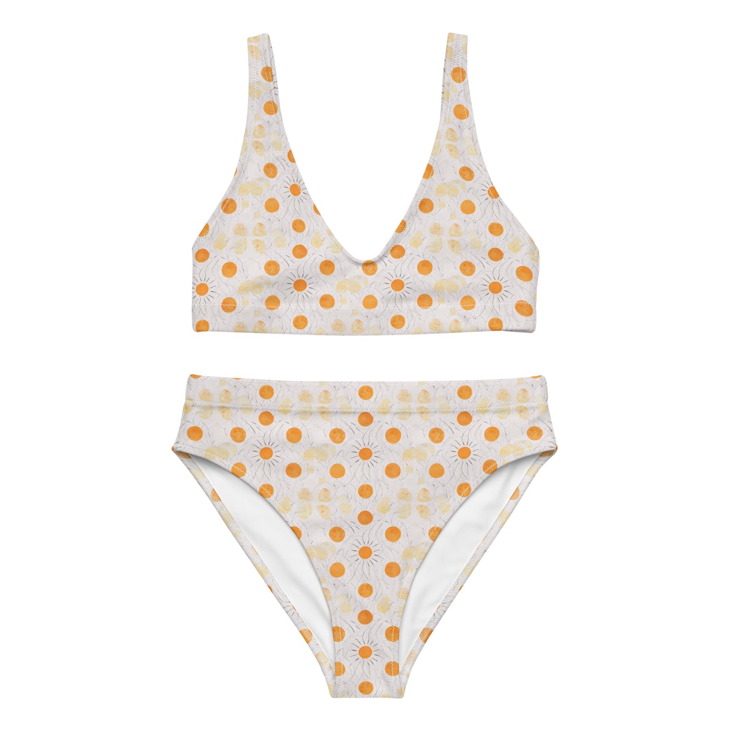 Fall Sun Recycled high-waisted bikini