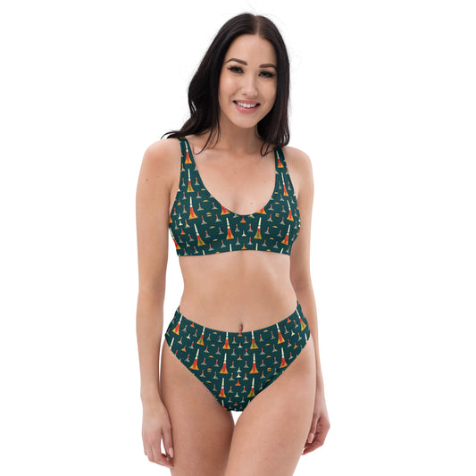 Ode to a Story Recycled high-waisted bikini