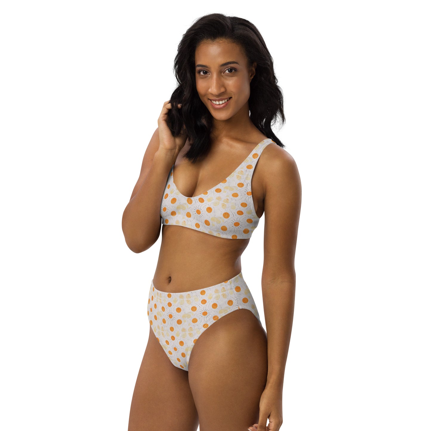 Fall Sun Recycled high-waisted bikini