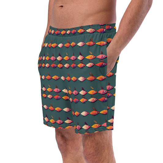 Brilliant Fish Brigade Men's swim trunks