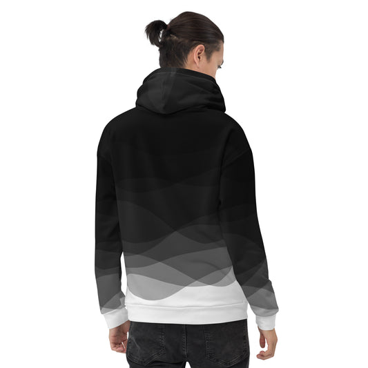 Graphite Waves Unisex Hoodie