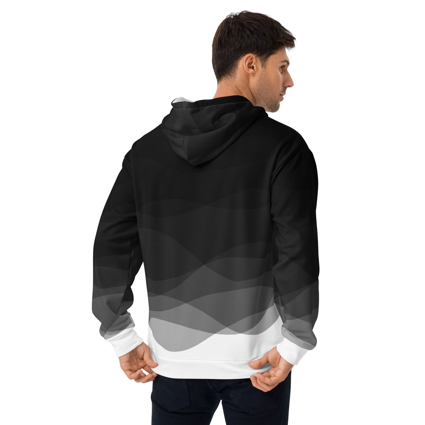 Graphite Waves Unisex Hoodie