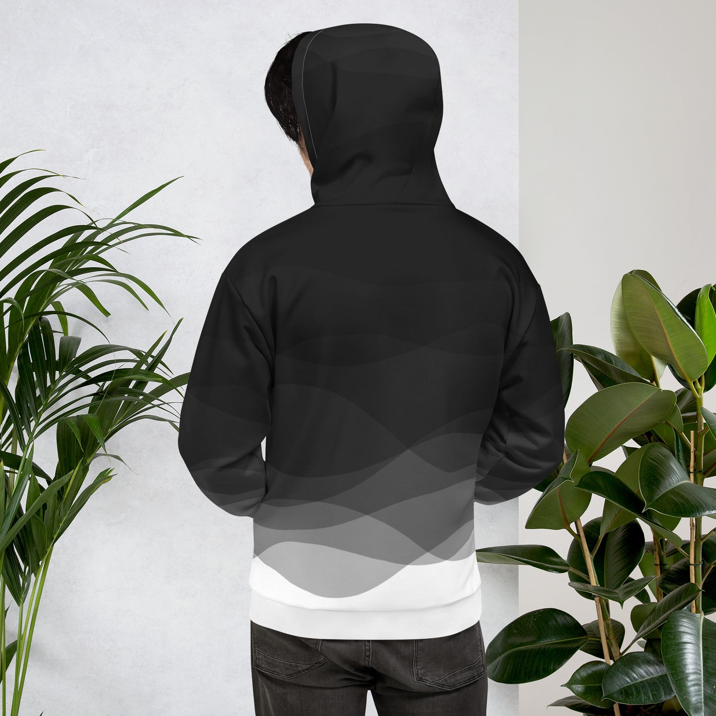 Graphite Waves Unisex Hoodie