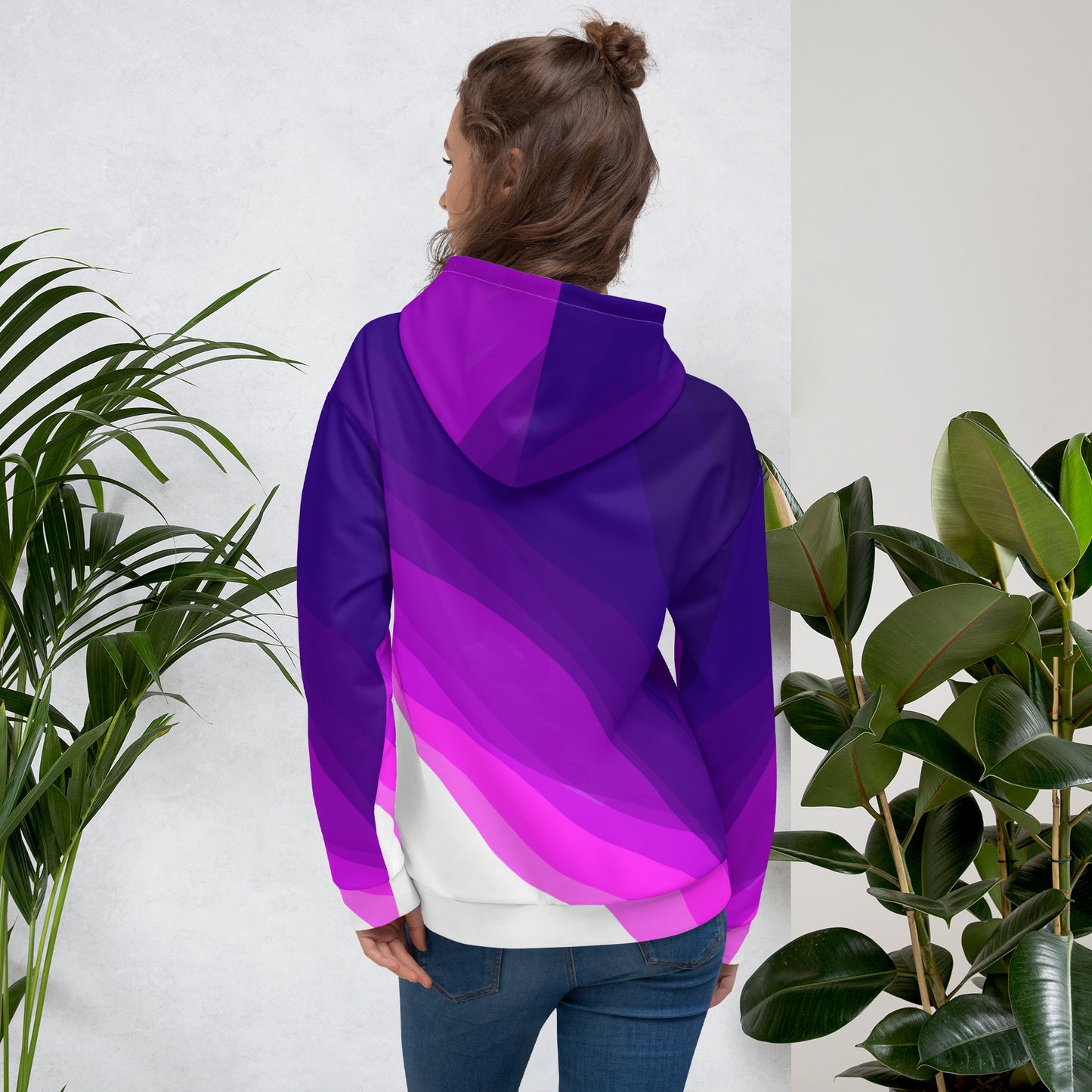 Plum Waves Unisex Hoodie