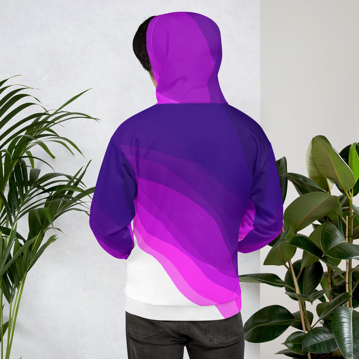 Plum Waves Unisex Hoodie