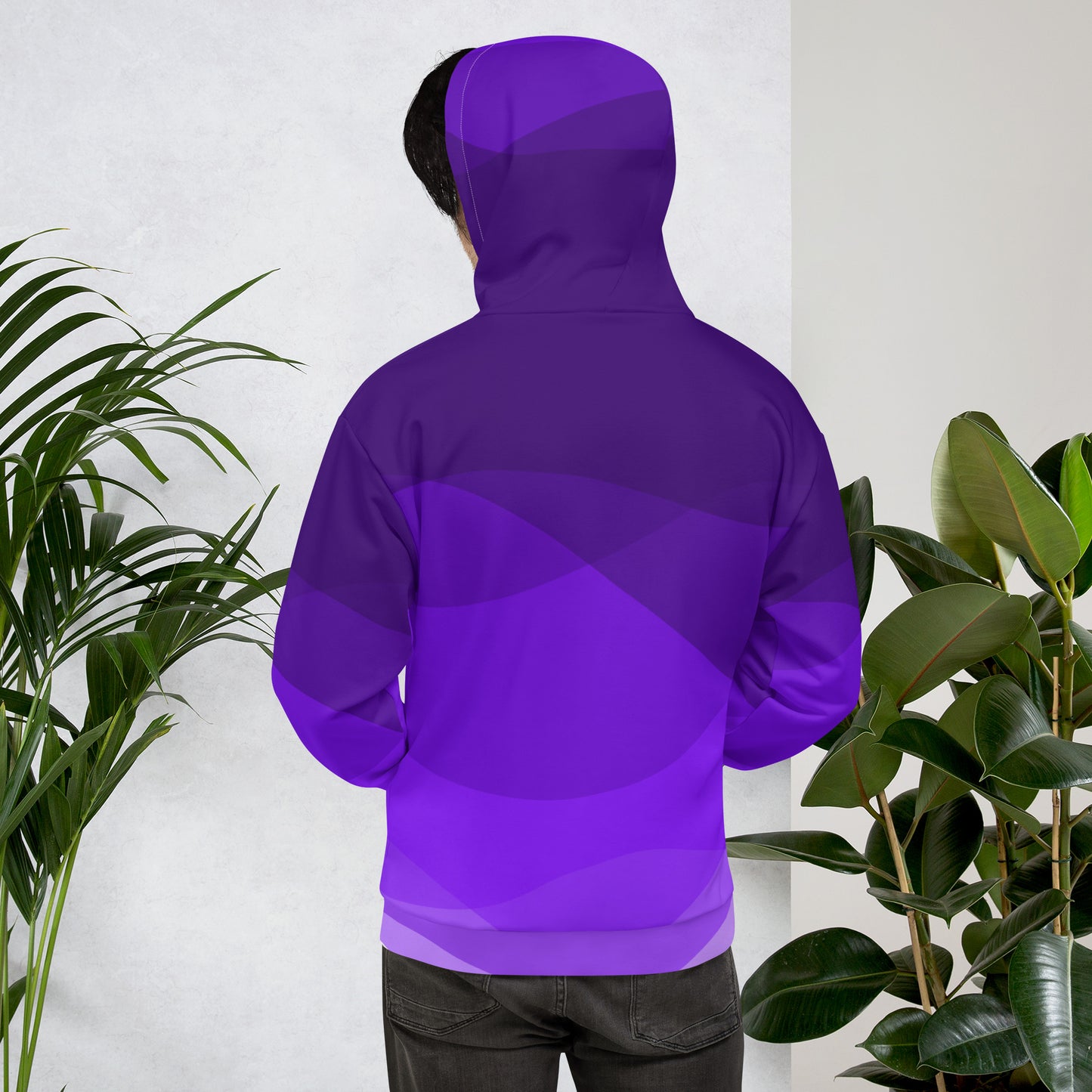 Violet Swirls Unisex Hoodie