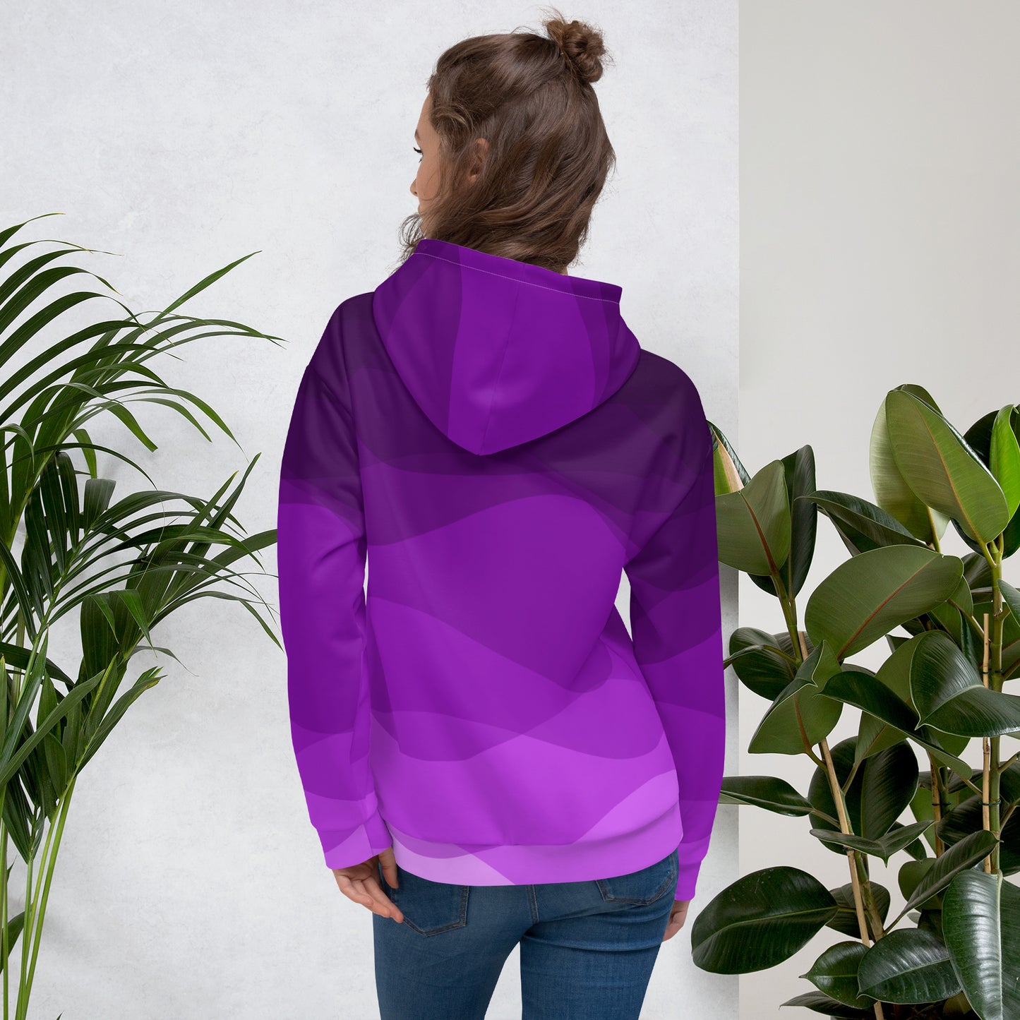 Plum Waves II Unisex Hoodie