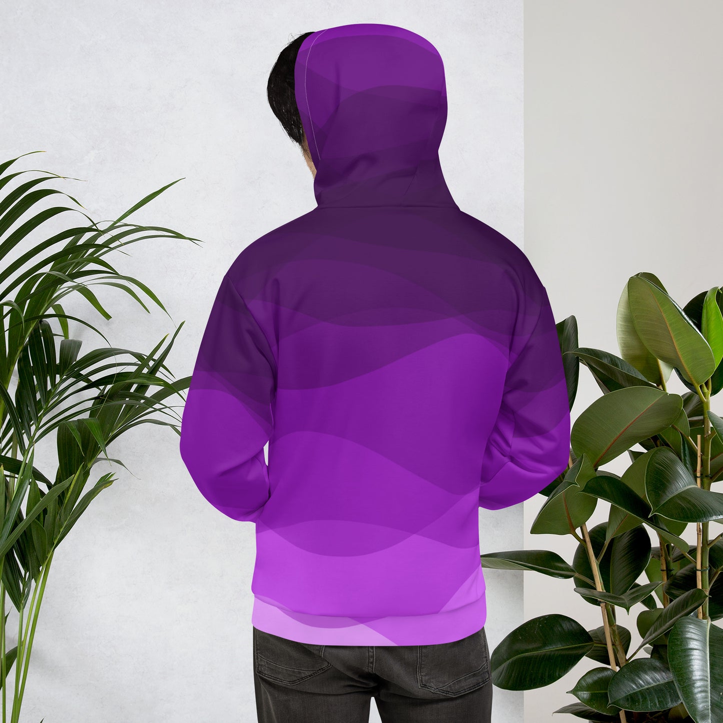 Plum Waves II Unisex Hoodie