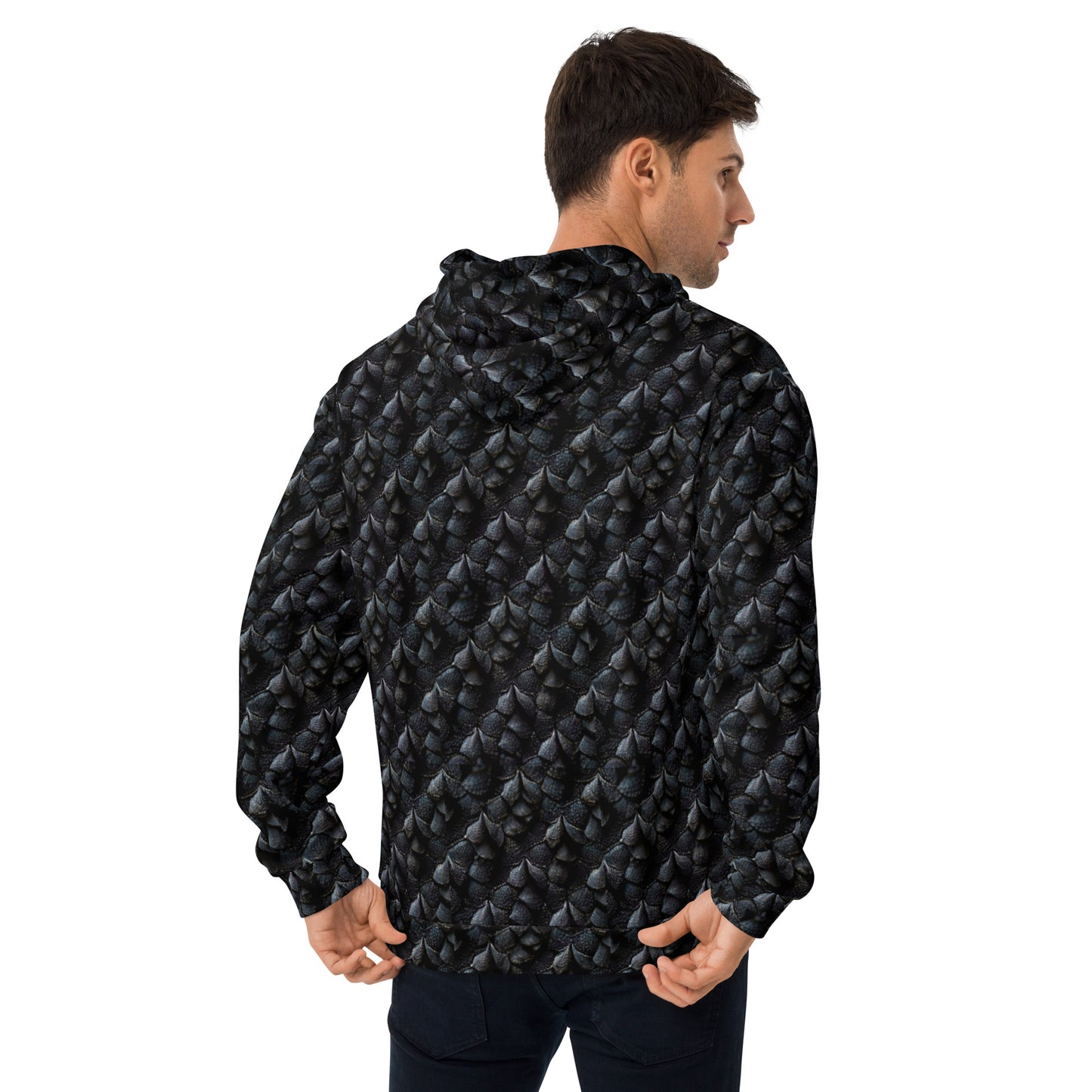 Onyxxor, the Cliff Sentinel Dragon Men’s Hoodie