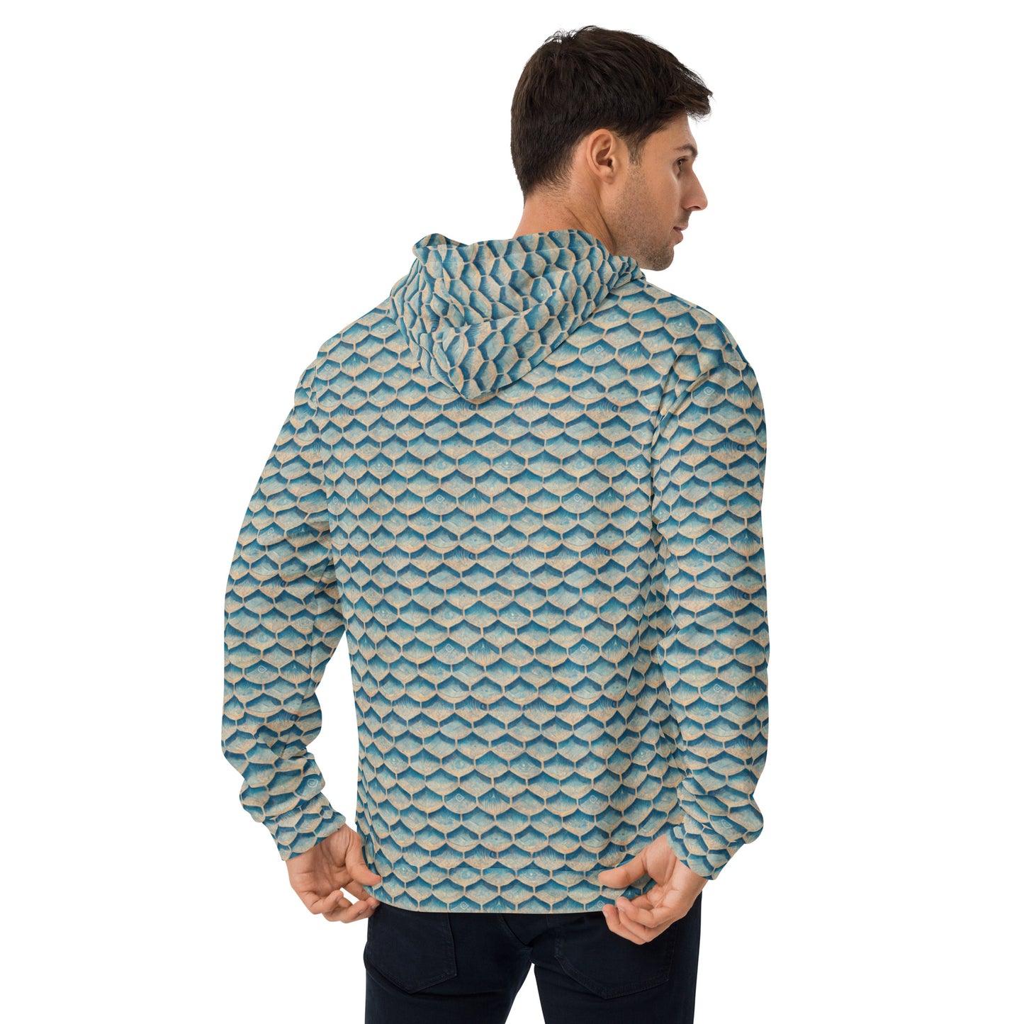 Seafoam Scales Men’s Hoodie
