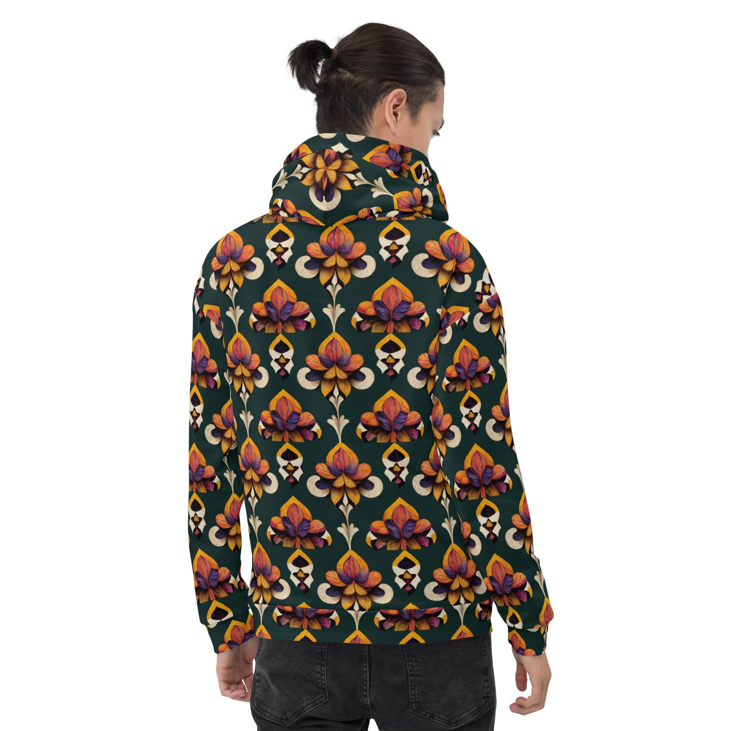 Taza’s Radiant Petals Men’s Hoodie