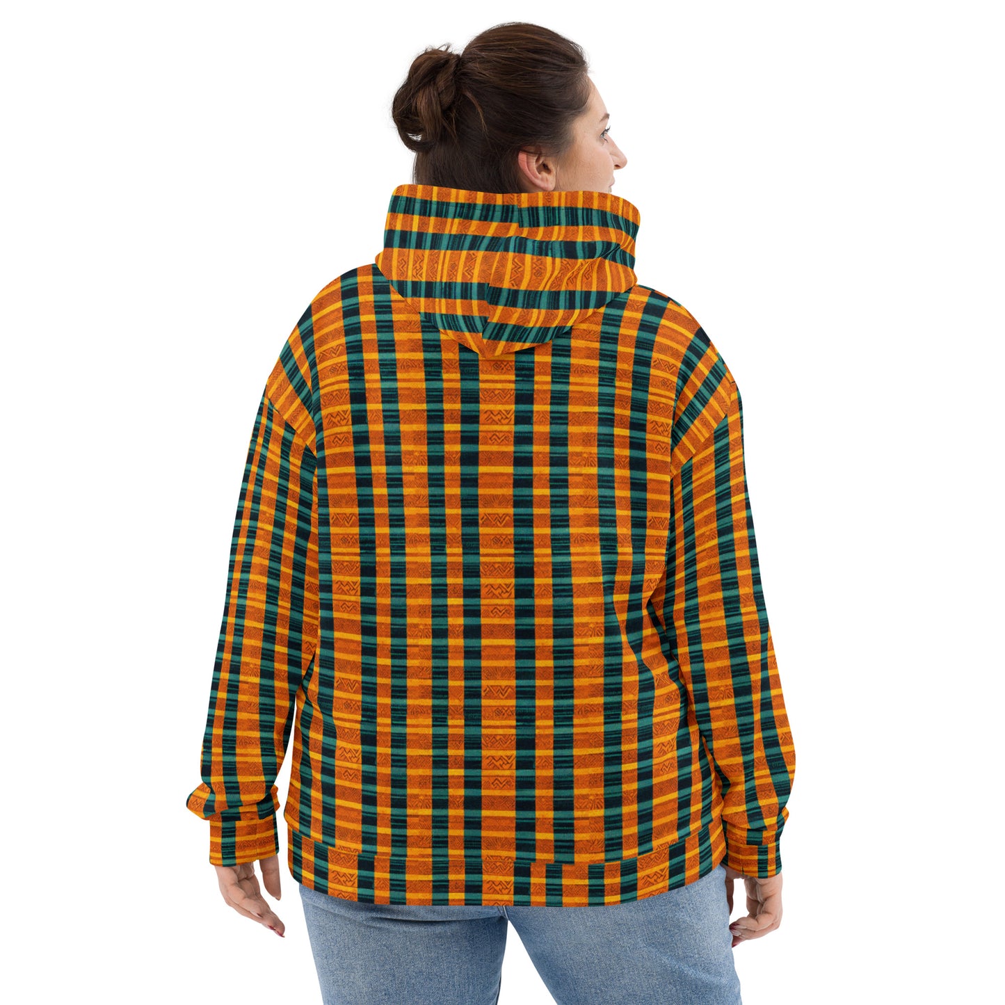 Teal & Tangerine Tapestry Women’s Hoodie