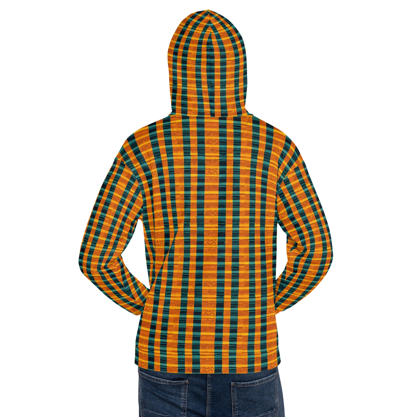 Teal & Tangerine Tapestry Women’s Hoodie