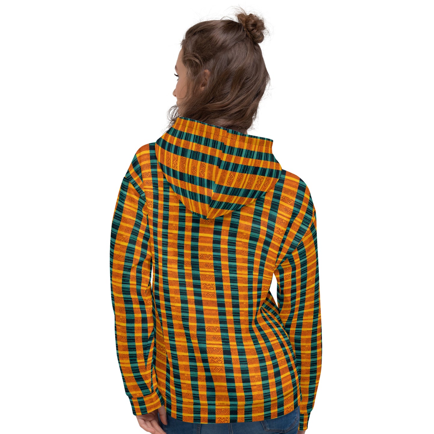 Teal & Tangerine Tapestry Women’s Hoodie