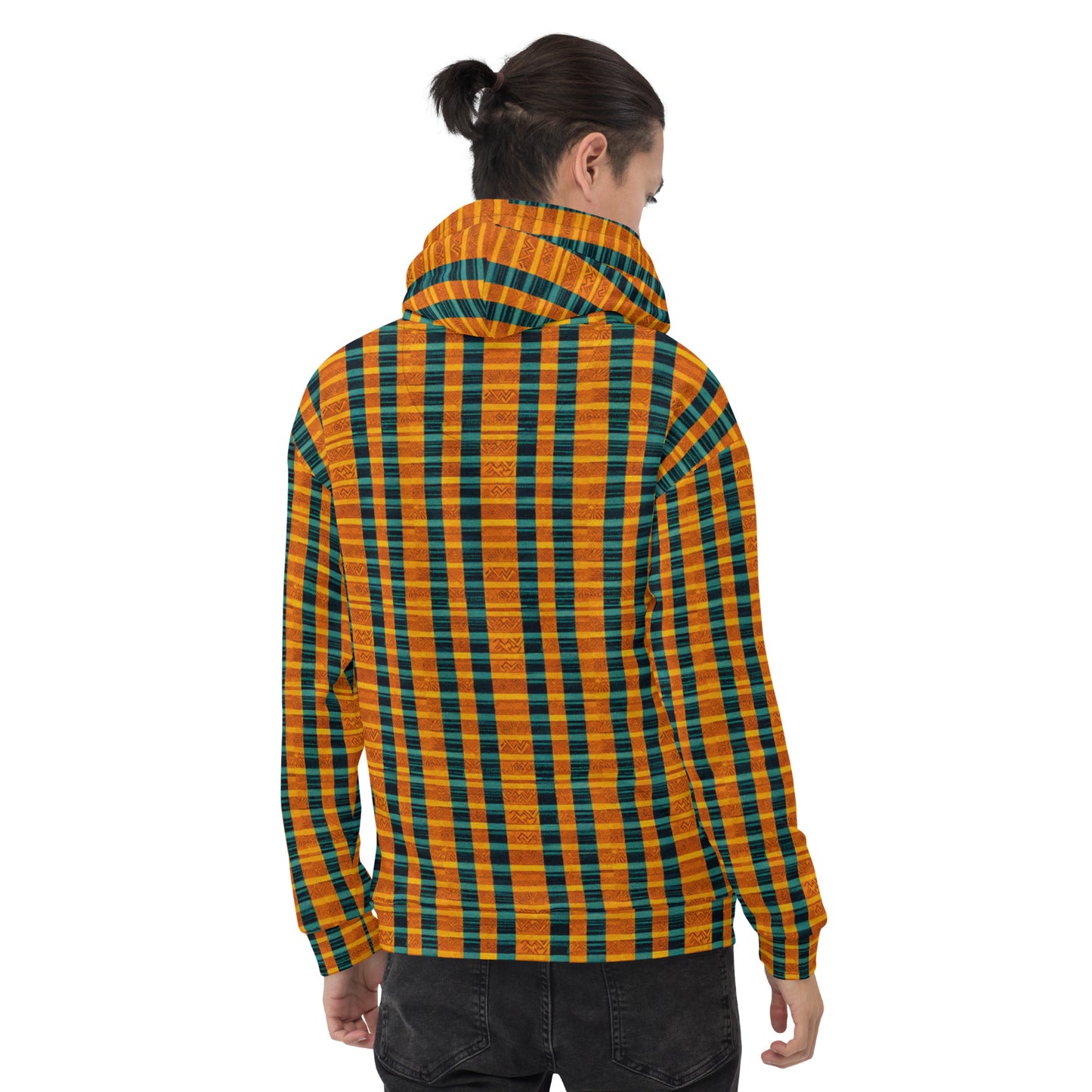 Teal & Tangerine Tapestry Hoodie