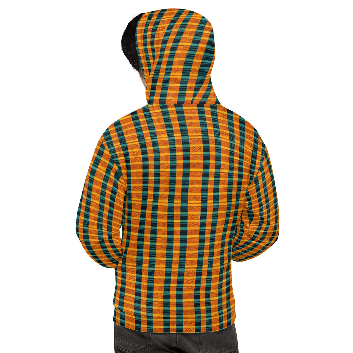 Teal & Tangerine Tapestry Hoodie