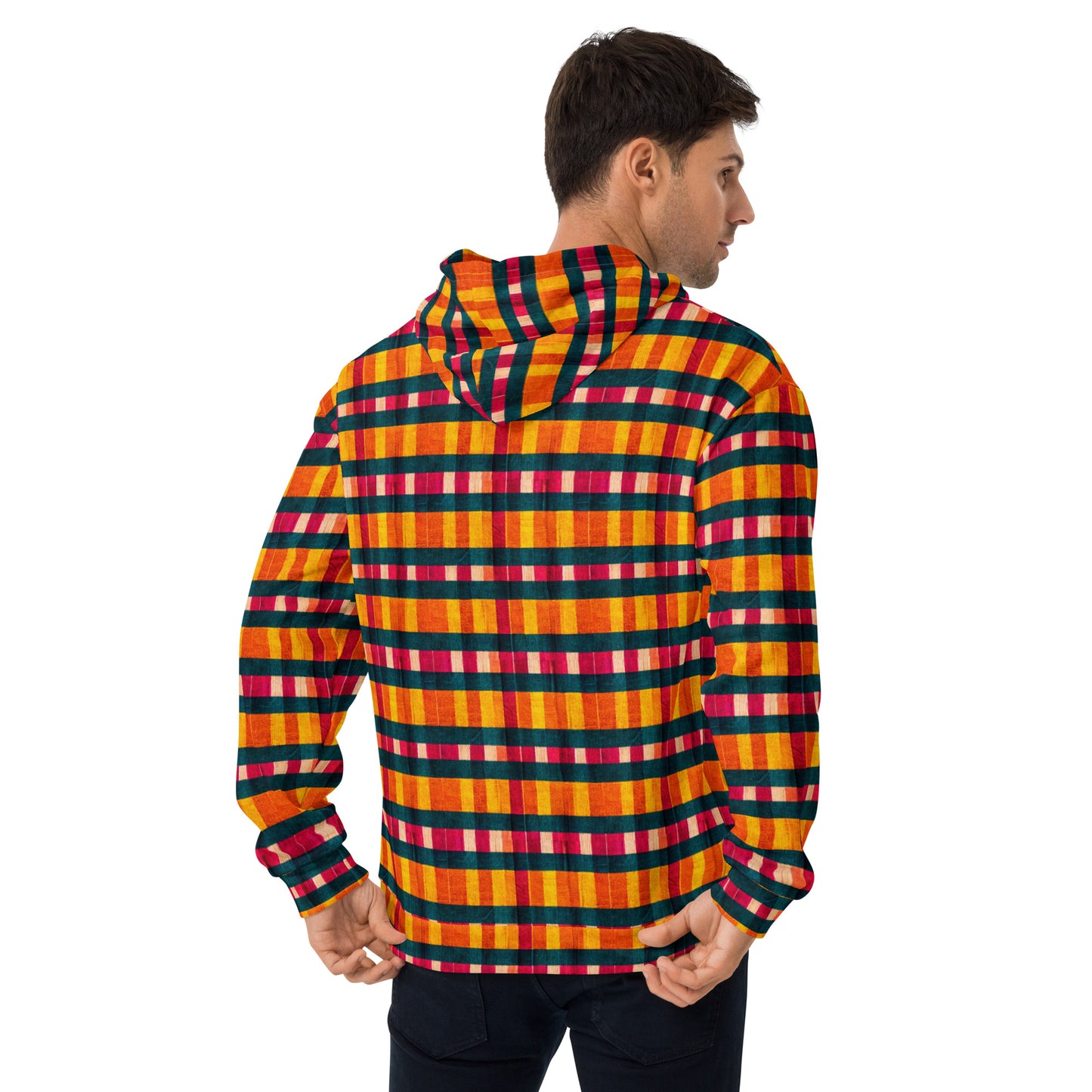 Tropical Fiesta Plaid Hoodie