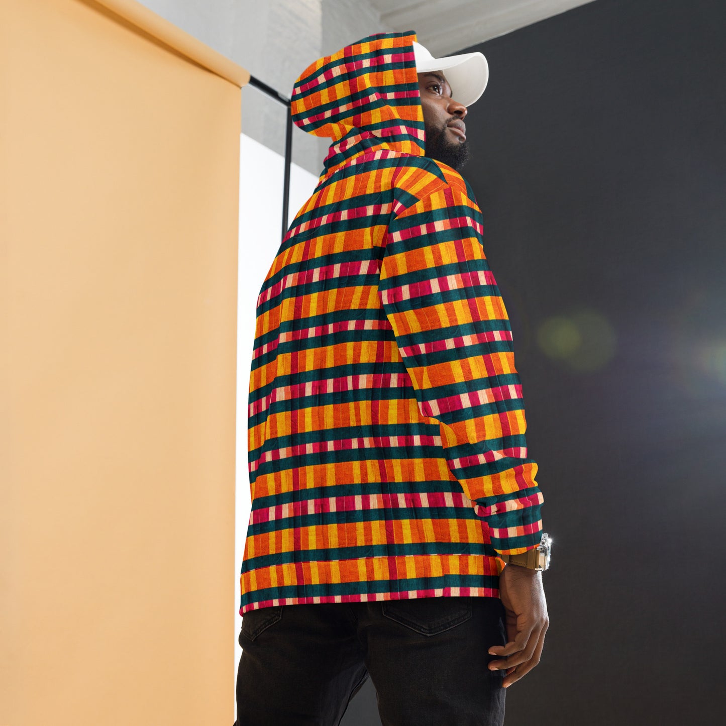 Tropical Fiesta Plaid Hoodie